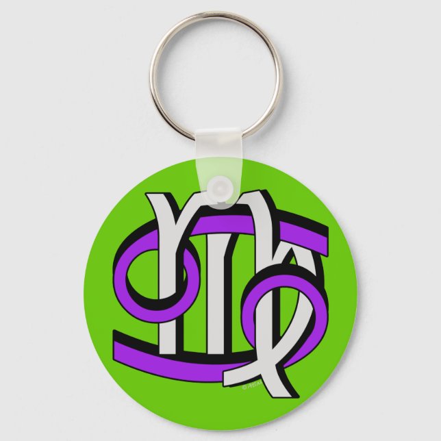 Cancer & Virgo PGy Keychain (Front)
