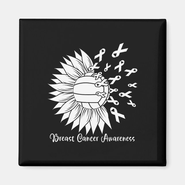 Cancer Volleyball Mom Grandma Pink Ribbon  Magnet (Front)