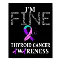 Cancer Warrior I'm Fine  Poster
