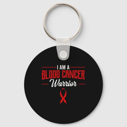 Cancer Warrior Liquid Tumor Hematologists Red Ribb Keychain