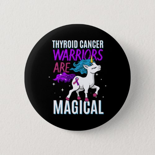 Cancer Warrior Magical Unicorn Purple Teal And Pin