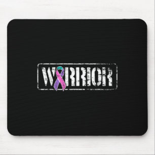 Cancer Warrior - Military Style Awareness Ribbon  Mouse Pad