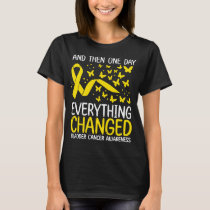 Cancer Warrior Ribbon Bladder Cancer Awareness T-Shirt