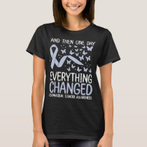 Cancer Warrior Ribbon Esophageal Cancer Awareness T-Shirt