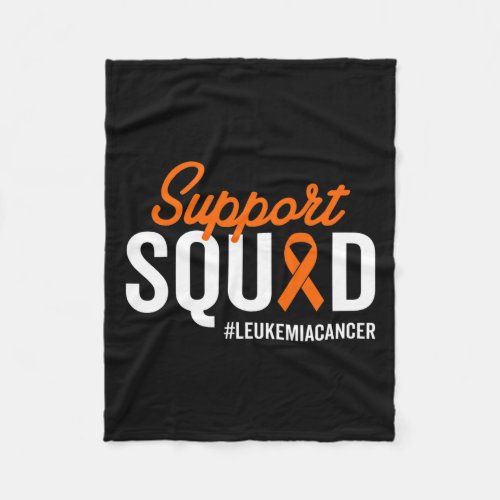 Cancer Warrior Survivor Awareness Support Squad  Fleece Blanket