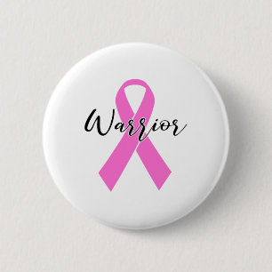 Cancer Warrior T Shirt Pink Ribbon Awareness Survi Button