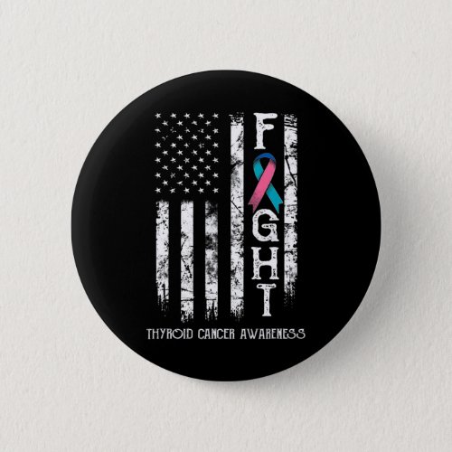 Cancer Warrior Us Flag 1  Button