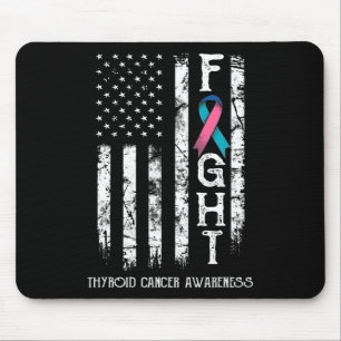 Cancer Warrior Us Flag 1 Mouse Pad