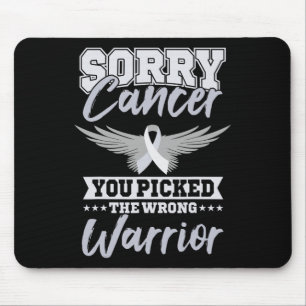 Cancer Warrior World Cancer Day Gift Pink Ribbon  Mouse Pad