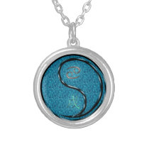 Cancer Water Dog Silver Plated Necklace
