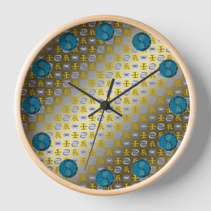 Cancer & Water Dragon Clock