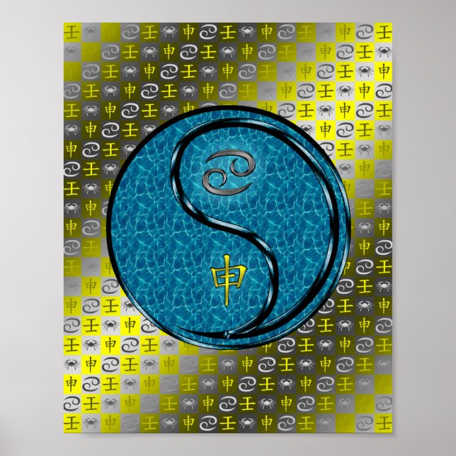 Cancer & Water Monkey Poster (Front)