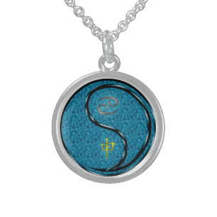 Cancer & Water Monkey Sterling Silver Necklace