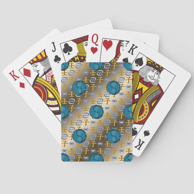 Cancer & Water Rat Poker Cards (Back)