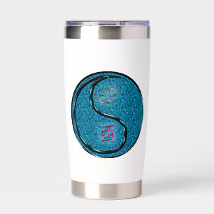 Cancer & Water Rooster Insulated Tumbler