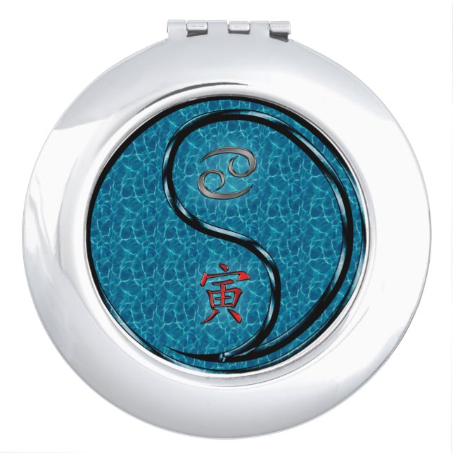 Cancer & Water Tiger Compact Mirror (Front)