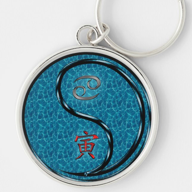 Cancer & Water Tiger Keychain (Front)