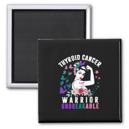 Cancer Woman Warrior Purple Pink Ribbon Awareness  Magnet