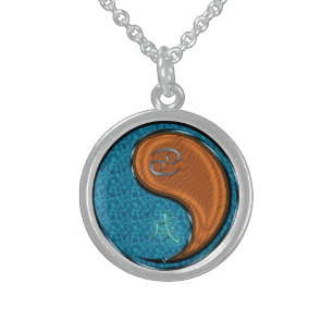 Cancer & Wood Dog Sterling Silver Necklace