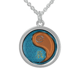 Cancer & Wood Dragon Sterling Silver Necklace