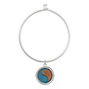 Cancer & Wood Horse Bangle Bracelet
