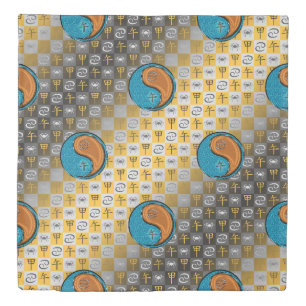 Cancer & Wood Horse Duvet Cover
