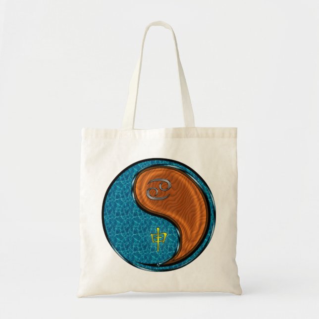 Cancer & Wood Monkey Tote Bag (Front)