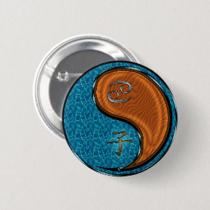 Cancer & Wood Rat Button