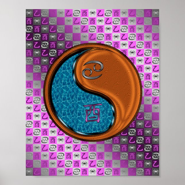 Cancer & Wood Rooster Poster (Front)