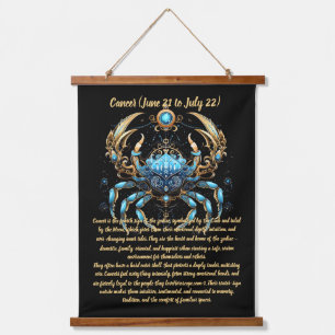 Cancer Zodiac Art Hanging Tapestry
