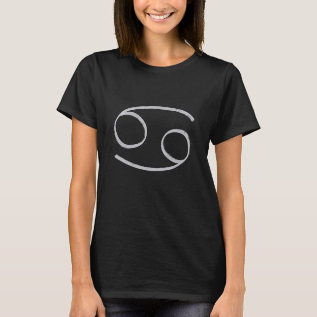 Cancer Zodiac Astrological Sign T-Shirt (Front)