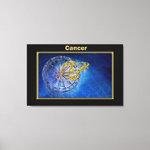 Cancer Zodiac Astrology design Canvas Print
