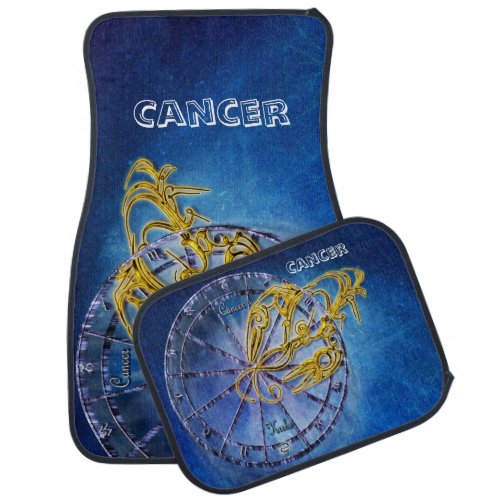 Cancer Zodiac Astrology design Horoscope Car Floor Mat