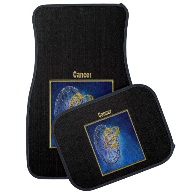 Cancer Zodiac Astrology design Horoscope Car Mat (Set)