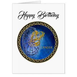 Cancer Zodiac Astrology design Horoscope Card