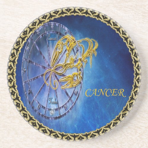 Cancer Zodiac Astrology design Horoscope Coaster