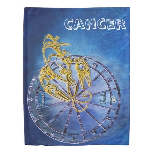 Cancer Zodiac Astrology design Horoscope Duvet Cover