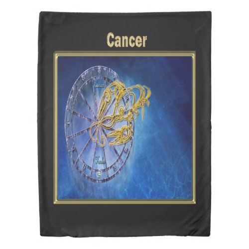 Cancer Zodiac Astrology design Horoscope Duvet Cover