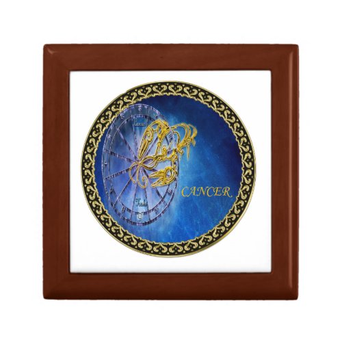 Cancer Zodiac Astrology design Horoscope Jewelry Box