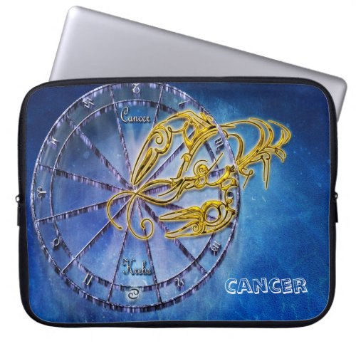 Cancer Zodiac Astrology design Horoscope Laptop Sleeve