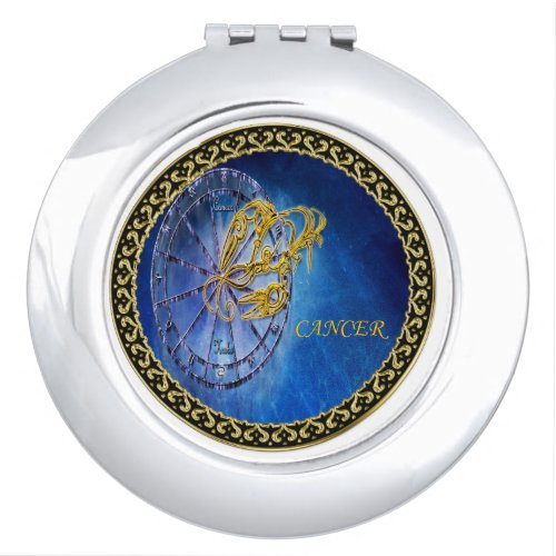 Cancer Zodiac Astrology design Horoscope Makeup Mirror