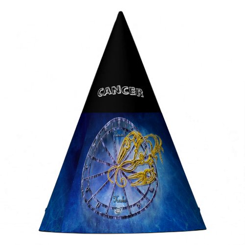 Cancer Zodiac Astrology design Horoscope Party Hat