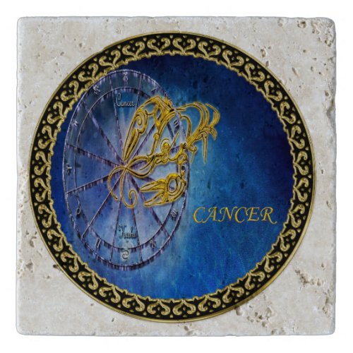 Cancer Zodiac Astrology design Horoscope Trivet