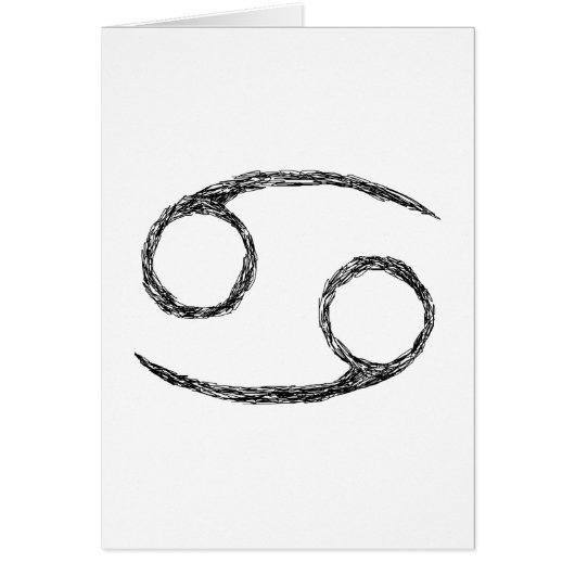 Cancer. Zodiac Astrology Sign. (Front)