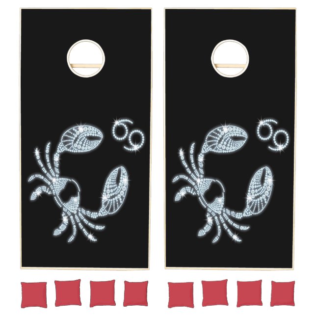Cancer Zodiac Astrology Sign Cornhole Set (Set)