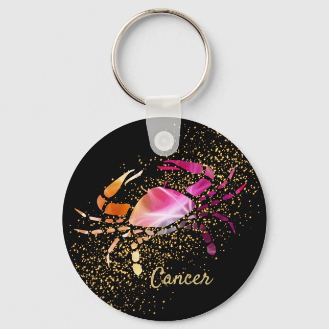 Cancer - Zodiac Astrology Sign Keychain (Front)