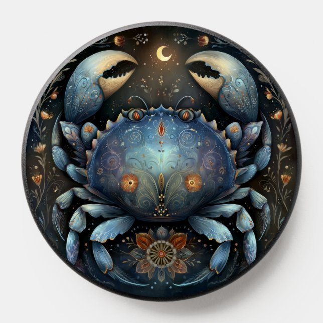 Cancer Zodiac Birth Sign Astrology Celestial PopSocket (Popsocket)