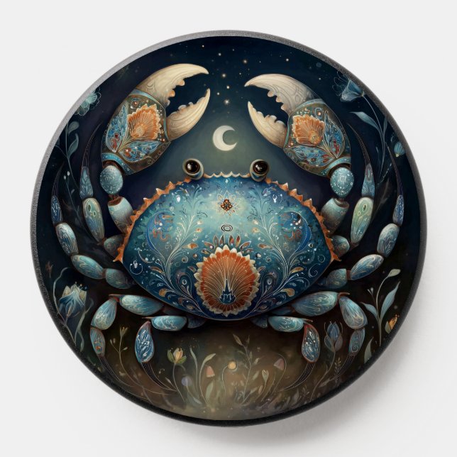 Cancer Zodiac Birth Sign Astrology Celestial PopSocket (Popsocket)