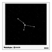 Cancer Zodiac Constellation Modern Black & White Wall Decal