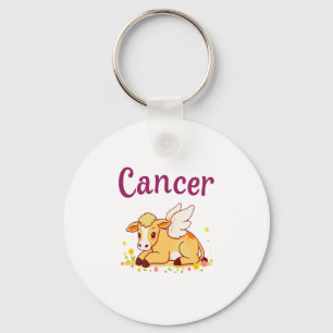 Cancer Zodiac Cow Png, Cute Cancer Keychain